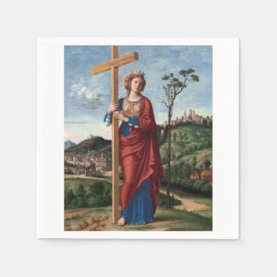 Heilige Helena mit dem Wahren Kreuz Sakrale Kunst Serviette