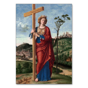 Heilige Helena mit dem Wahren Kreuz Sakrale Kunst Tischnummer