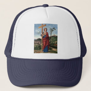 Heilige Helena mit dem Wahren Kreuz Sakrale Kunst Truckerkappe