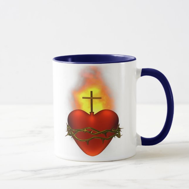 Heilige Herz-Kaffee-Tasse Tasse (Rechts)