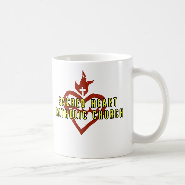 Heilige Herz-katholische Kirchen-Tasse Kaffeetasse (Rechts)