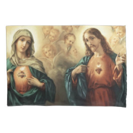 Heilige Herz-Mary-Engels-Engel Jesuss tadellose Kissenbezug