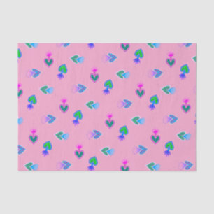 Heilige Herzen Katholische Volkskunst Rosa Seidenpapier