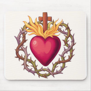 Heilige Herzmausmatte Mousepad