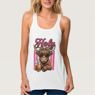 Heilige Highland-Kuh Vintage Boba Tea Shirt Design