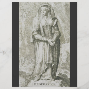 Heilige Hildegard von Bingen Mittelalterliche Myst Flyer