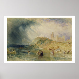Heilige Insel, Northumberland, c.1820 (Öl auf Lein Poster
