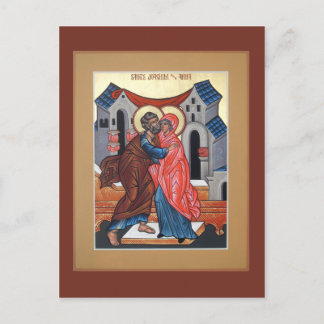 Heilige Joachim und Anna Prayer Card Postkarte