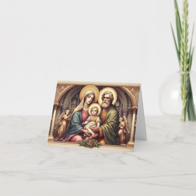 Heilige Joachim und Anne-Patronen der Unfruchtbark Karte (Vorderseite)