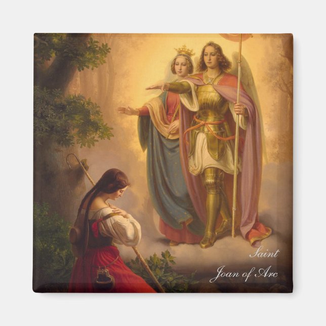 Heilige Joan von Arc Magnet (Vorne)