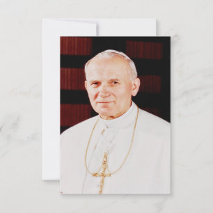 Heilige Johannes Paul II. Andachtsbildchen Dankeskarte