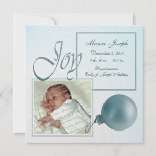 Heilige Joy Baby Birth Ankündigung
