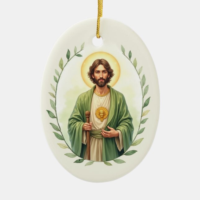 Heilige Jude Katholische Hingabe Keramik Ornament (Vorne)