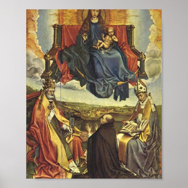 Heilige Jungfrau in Ruhm - Robert Campin Poster (Vorne)