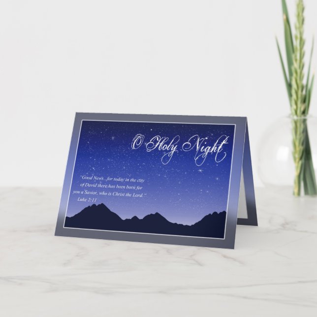 Heilige Karte O Nachtweihnachts (Vorderseite)