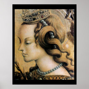 Heilige Katharina von Alexandrien Poster