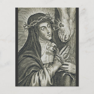 Heilige Katharina von Siena Kreuzigung Art Noir Gl