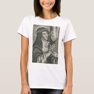 Heilige Katharina von Siena Kreuzigung Art Noir Gl T-Shirt