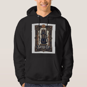 Heilige Katze Katze Altes Ägypten Vintage Vektor K Hoodie
