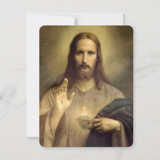 Heilige kirchliche Beerdigung Gedenkkarte (Vorderseite)