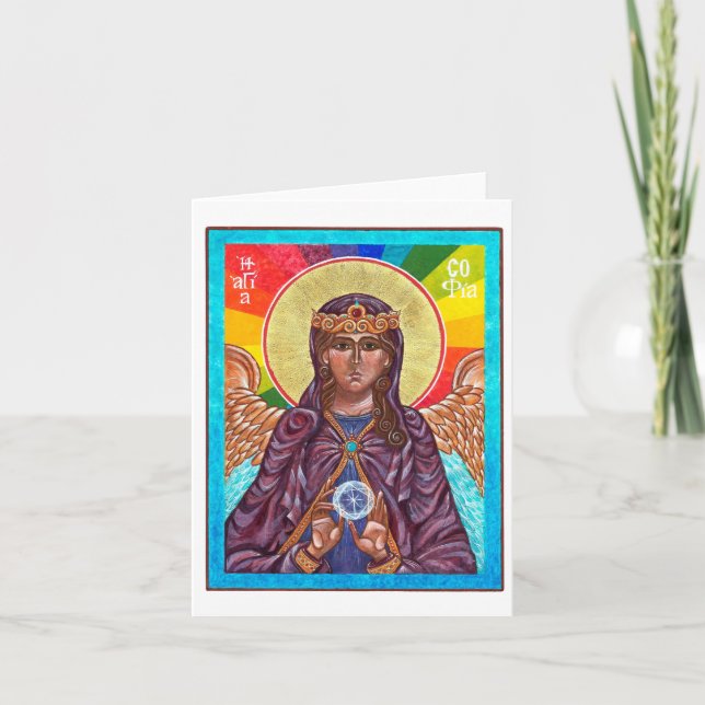 Heilige Klugheit St. Sophia Karte (Vorderseite)