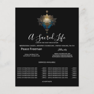 HEILIGE KONVERGENZ ALCHEMISCHES LOTUS-SYMBOL FLYER