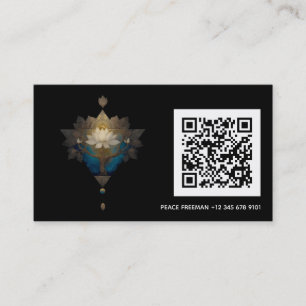 HEILIGE KONVERGENZ ALCHEMISCHES LOTUS-SYMBOL VISITENKARTE