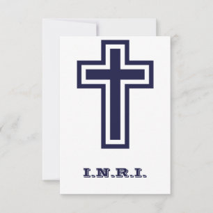 Heilige Kreuz INRI Heilige Karte