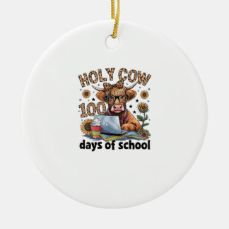 Heilige Kuh 100 Tage der Schule 100. Tag intellige Keramik Ornament