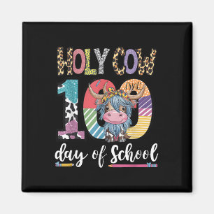 Heilige Kuh 100 Tage der Schule 100. Tag intellige Magnet