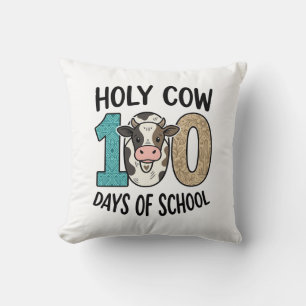 Heilige Kuh 100 Tage Schule Vintage Kuh Shirt Desi Kissen