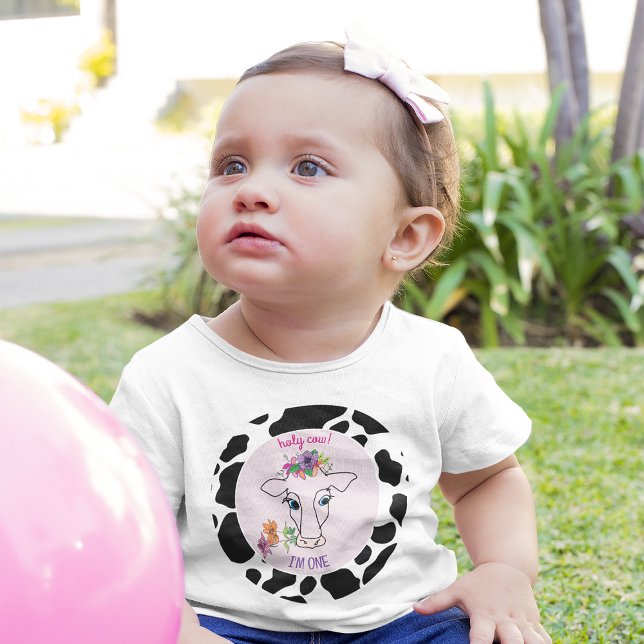 Heilige Kuh 1. Geburtstag Baby T-shirt (Von Creator hochgeladen)