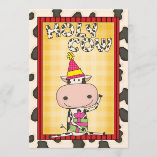 Heilige Kuh - Abschluss-Party Einladung