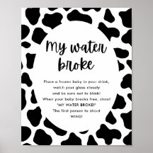 Heilige Kuh Baby Dusche Mein Wasser Broke Spiel Sc
