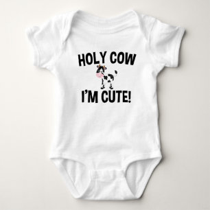 Heilige Kuh bin ich niedlich! Baby Strampler