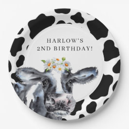 Heilige Kuh Daisy Country Farm Geburtstag Pappteller