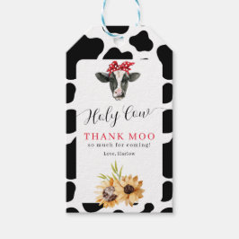 Heilige Kuh danke Moo Sonnenblume Geburtstag Geschenkanhänger