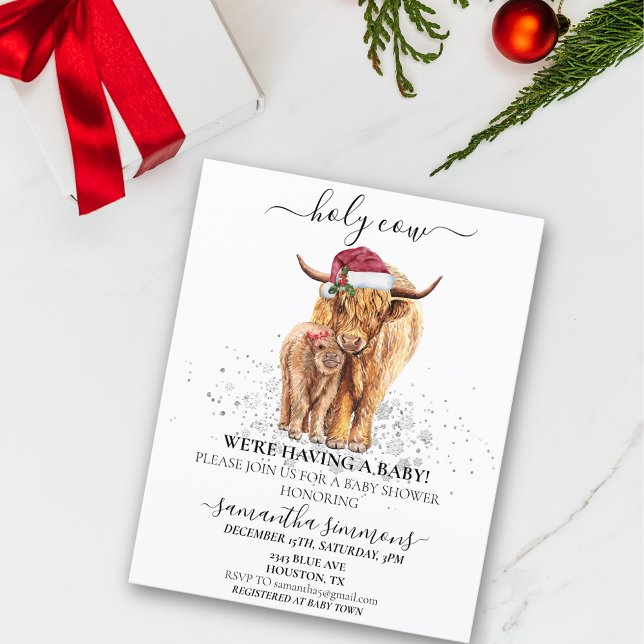 Heilige Kuh Highland Budget Baby Dusche Weihnachte (Von Creator hochgeladen)