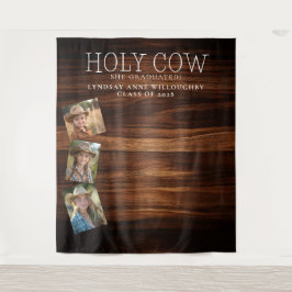 Heilige Kuh! Hintergrund des rustikalen Abschlusse Wandteppich