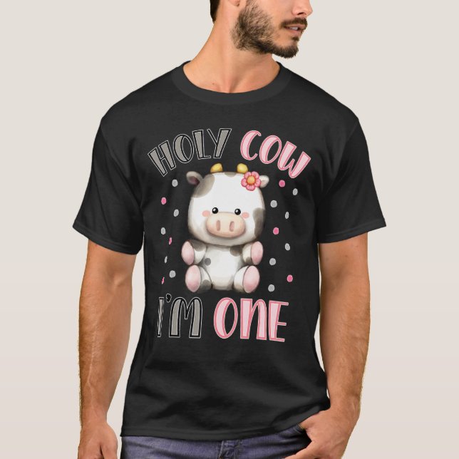 Heilige Kuh Ich bin ein Niedliches Landtier zum 1. T-Shirt (Vorderseite)