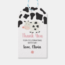 Heilige Kuh Ich bin One Pink Gingham Daisy Birthda Geschenkanhänger
