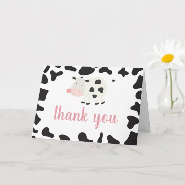 Heilige Kuh Ich bin One Pink Gingham Daisy Vielen  Karte (Kleine Pflanze)