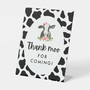 Heilige Kuh Mädchen Geburtstag Vielen Dank Moo für Sockelschild
