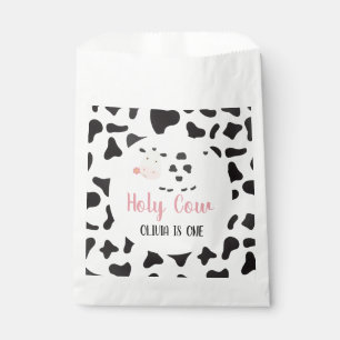 Heilige Kuh Pink Daisy Kuh Print Birthday Geschenktütchen