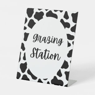 Heilige Kuh Print Birthday Grazing Station Zeichen Sockelschild