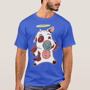 Heilige Kuh Pun Niedlich Kawaii Angel Baby Rind Ba T-Shirt