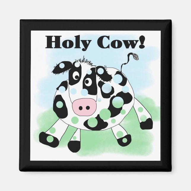 Heilige Kuh-T-Shirts und Geschenke Magnet (Vorne)
