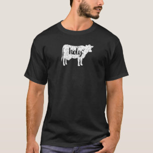 Heilige Kuh Tier Humor Kuh Wortspiel T-Shirt