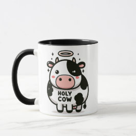 Heilige Kuh Zen Tasse – Süße Moo mit Heiligenschei