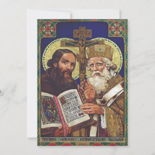 Heilige Kyril und Methodius Förderer Europas Einladung